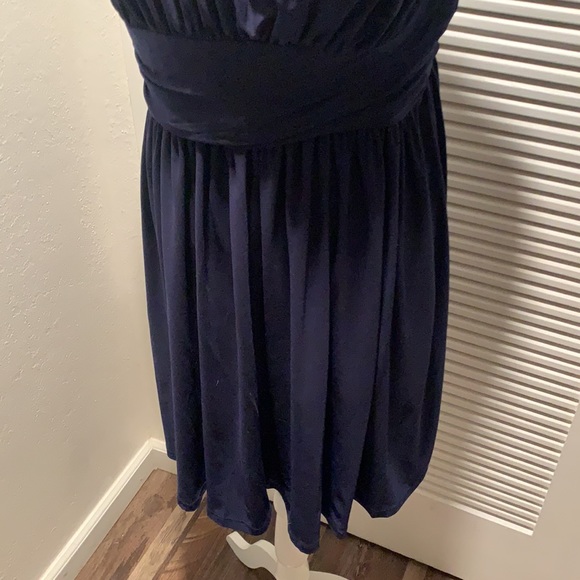 Avenue one shoulder dress, blue - Picture 3 of 5